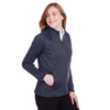 North End Women's Classic Navy Heather/Carbon Flux 2.0 Full-Zip Jacket