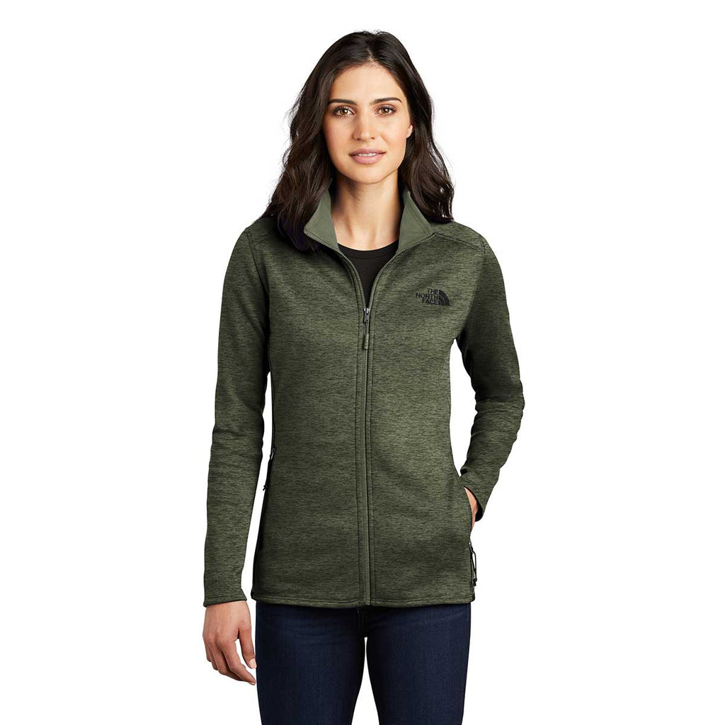 The North Face Women's Four Leaf Clover Heather Skyline Full-Zip Fleece Jacket
