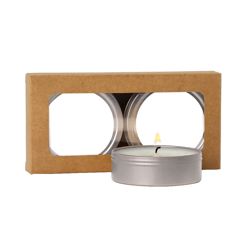 SnugZ Berry Spice/Silver Scented Candle 2-Pack in Kraft Window Box