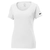 Nike Women's White Core Cotton Scoop Neck Tee