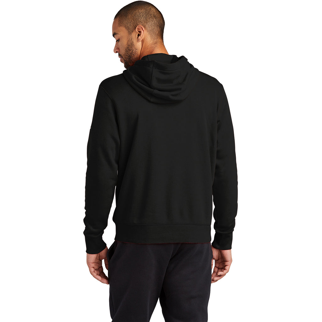 Nike Men's Black Club Fleece Sleeve Swoosh Full-Zip Hoodie