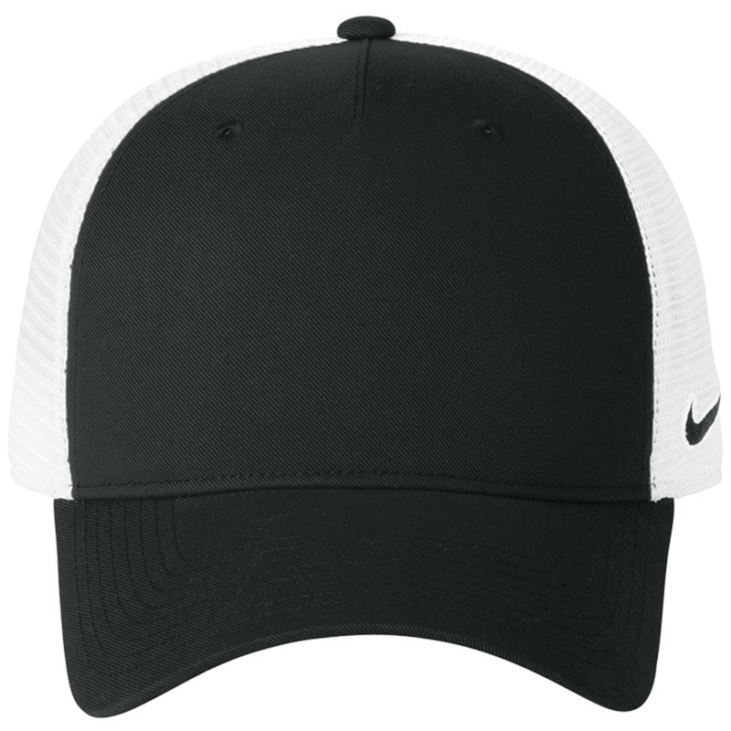 Nike Black/White Snapback Mesh Trucker Cap