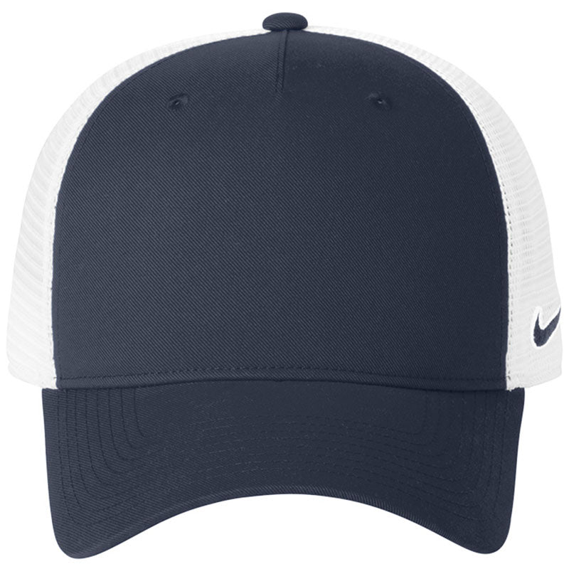 Nike Navy/White Snapback Mesh Trucker Cap
