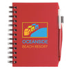 BIC Red Plastic Cover Notebook with Matching BIC Media Pen
