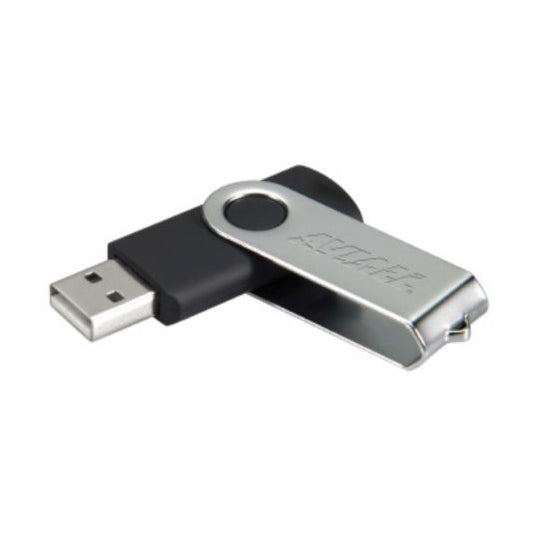 K & R Black Rotating USB - 2GB