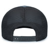 Pacific Headwear Graphite/Black/GraphiteContrast Stitch Trucker Pacflex Snapback Cap