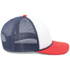 Pacific Headwear White/Navy/Red Foamie Fresh Trucker Cap