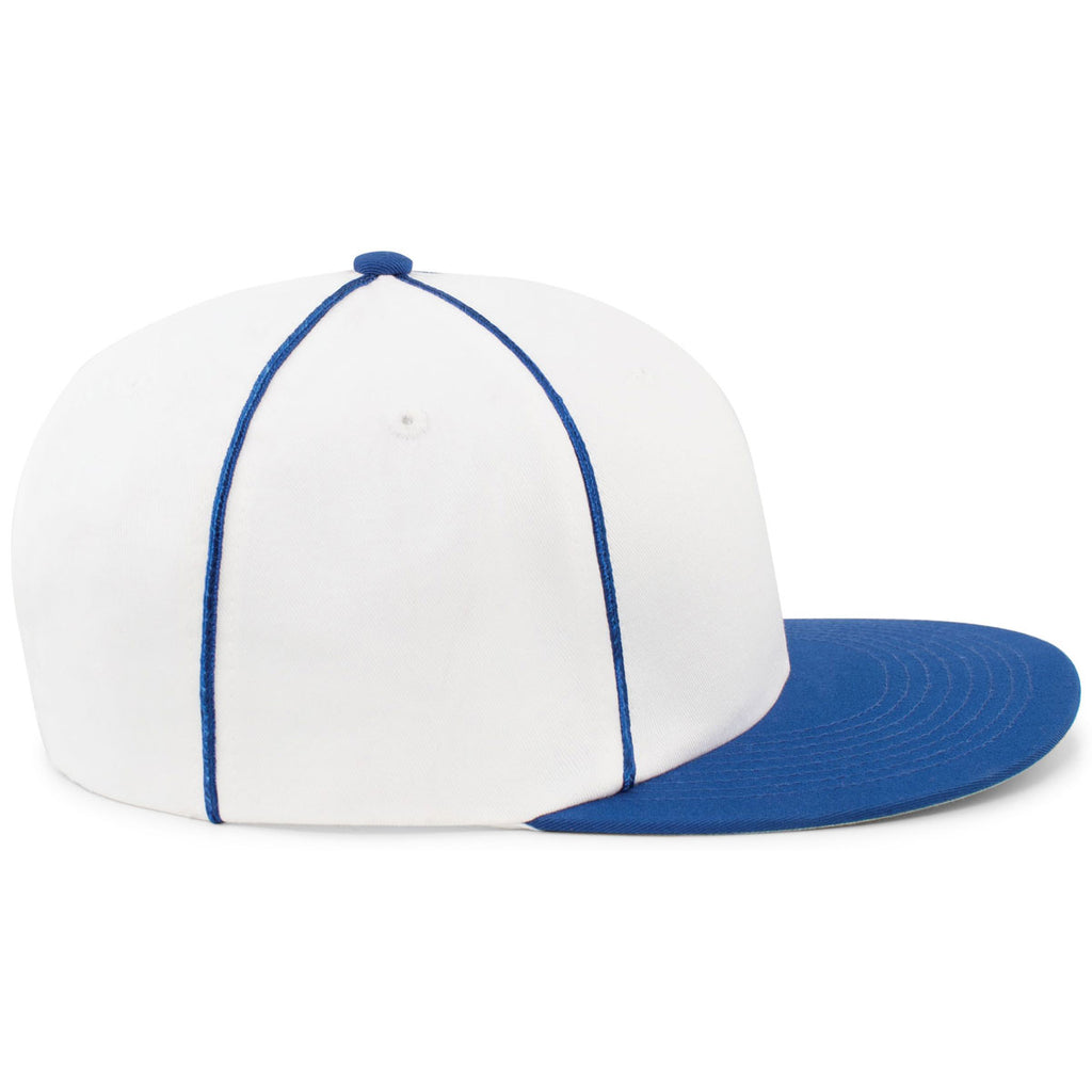 Pacific Headwear White/Royal Momentum Team Cap