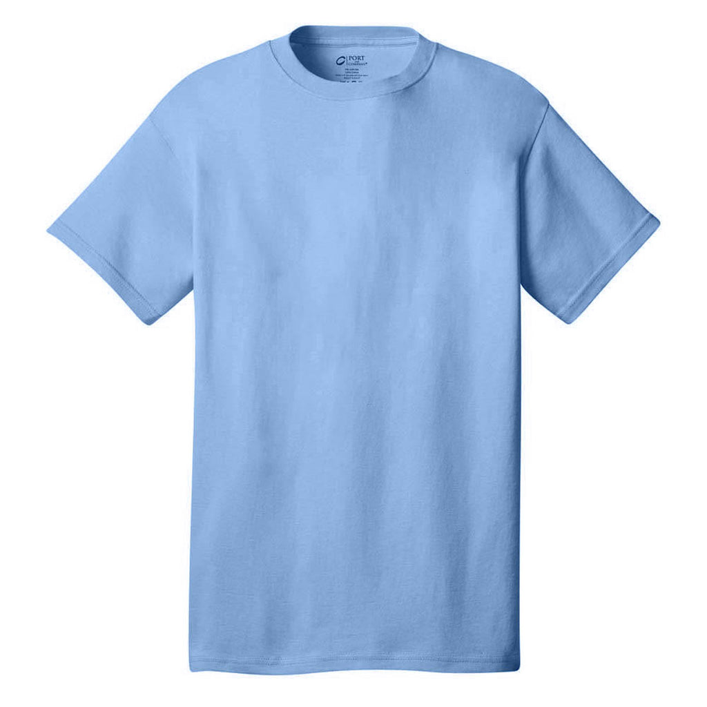 Port & Company Men's Light Blue Essential T-Shirt
