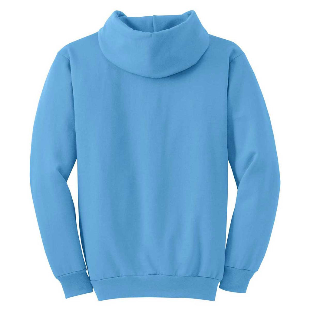 Port & Company Men's Aquatic Blue Core Fleece Pullover Hooded Sweatshirt