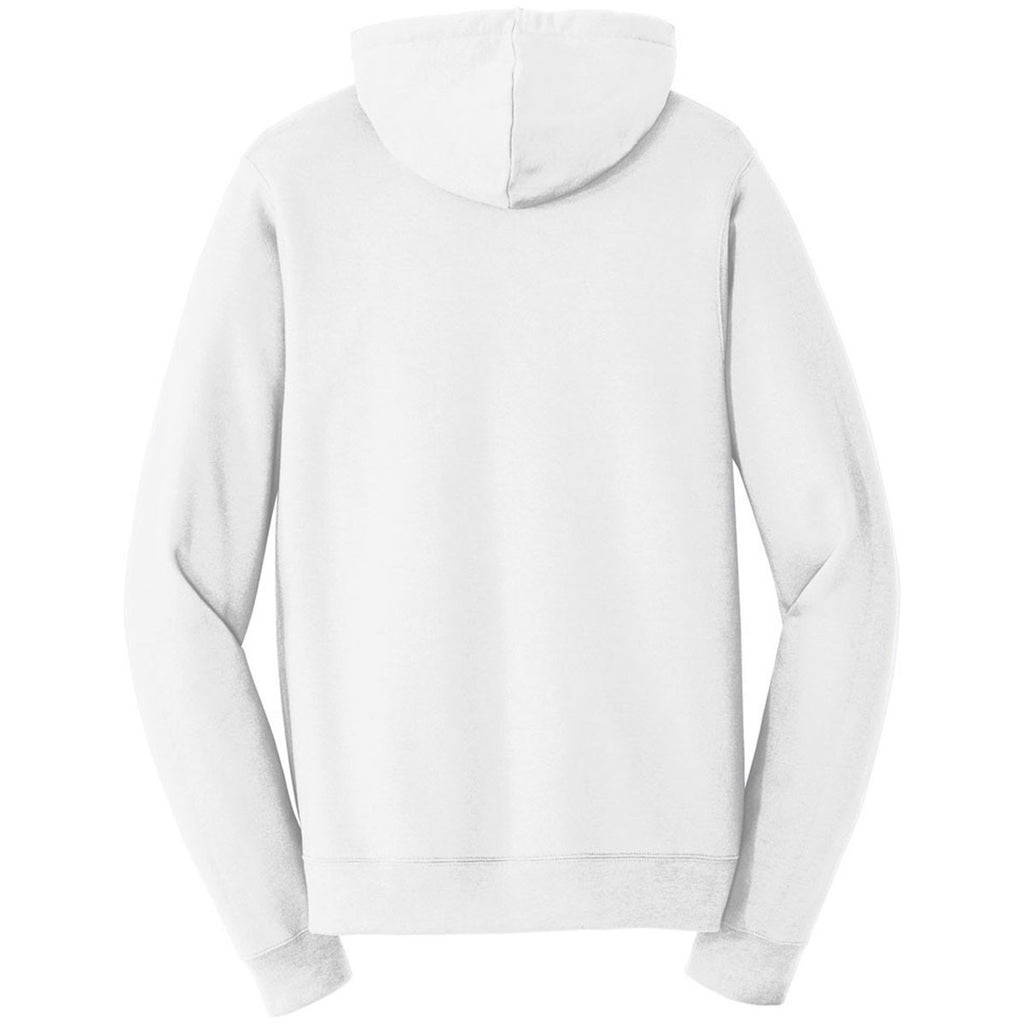 Port & Company Men's White Fan Favorite Fleece Pullover Hooded Sweatshirt