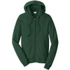 Port & Company Men's Forest Green Fan Favorite Fleece Full-Zip Hooded Sweatshirt
