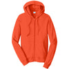 Port & Company Men's Orange Fan Favorite Fleece Full-Zip Hooded Sweatshirt