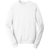 Port & Company Men's White Fan Favorite Fleece Crewneck Sweatshirt