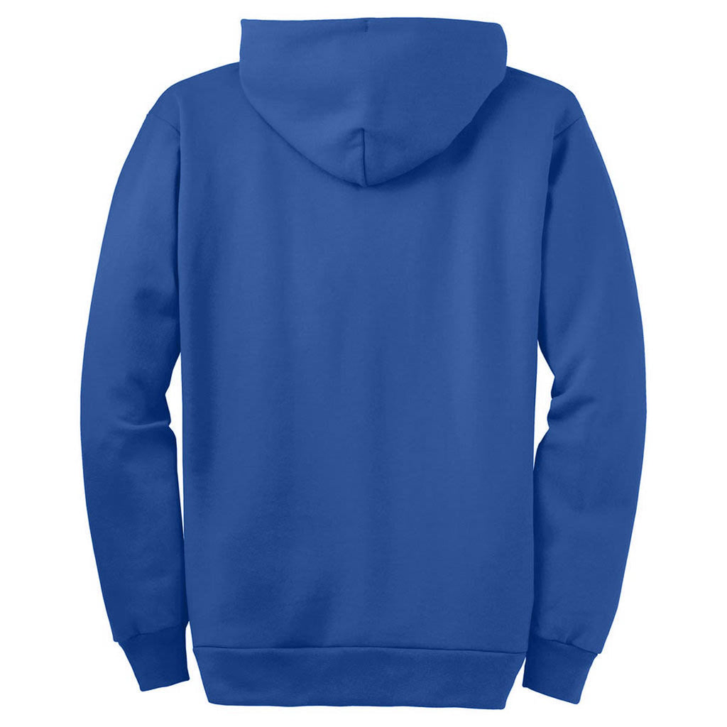 Port & Company Royal Blue Ultimate Full Zip Hooded Sweatshirt