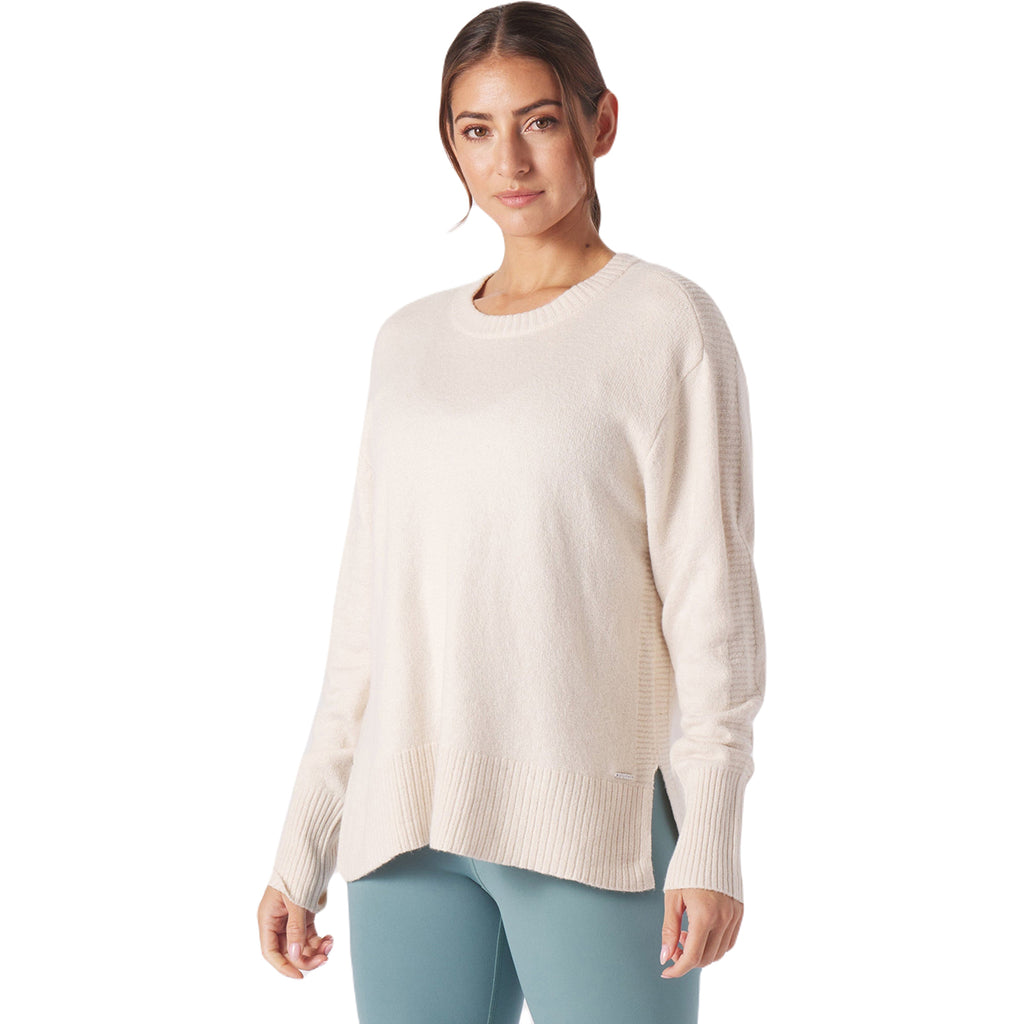 Glyder Women's Oatmilk Heather Elevated Knit Crew