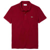 Lacoste Men's Bordeaux Petit Pique Slim Fit Polo Shirt