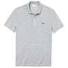 Lacoste Men's Silver Chine Petit Pique Slim Fit Polo Shirt