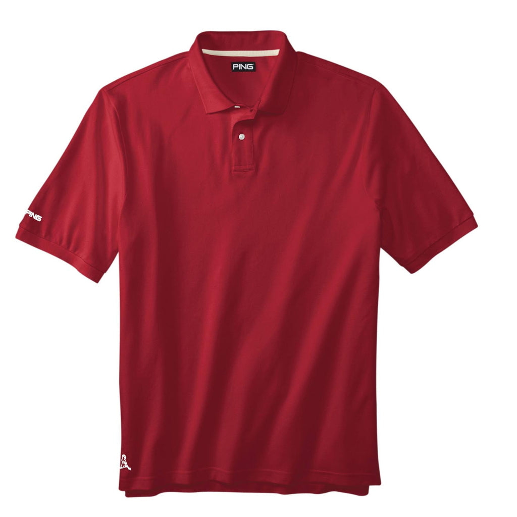 PING Men's Classic Red Eagle Polo