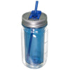 Cool Gear Translucent Blue 16 oz. Mason Jar with Bottle