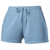 Independent Trading Co. Women's Misty Blue Lightweight California Wave Wash Shorts