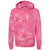 Independent Trading Co. Unisex Tie Dye Pink Midweight Tie-Dye Hooded Sweatshirt