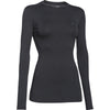 Under Armour Women's Carbon Heather ColdGear Fitted L/S Crew