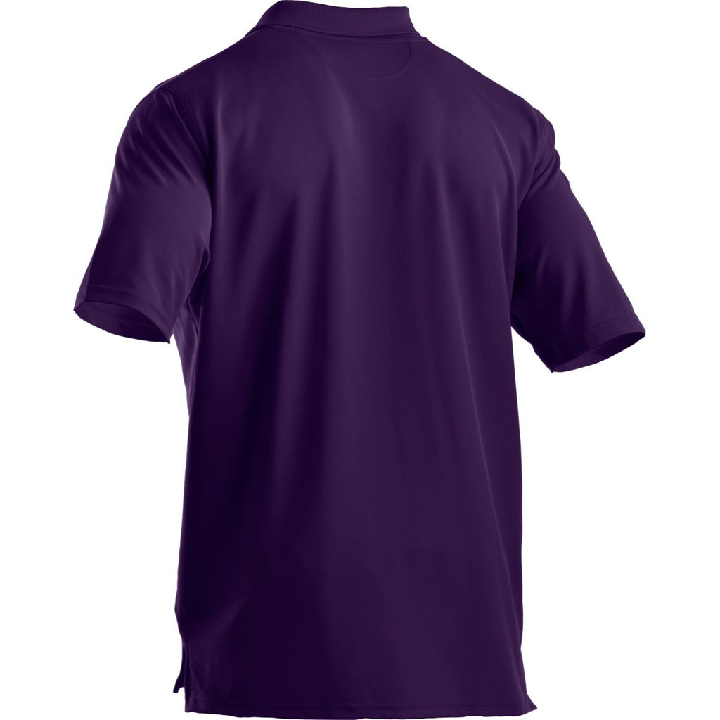 Under Armour Men's Purple Performance Team Polo