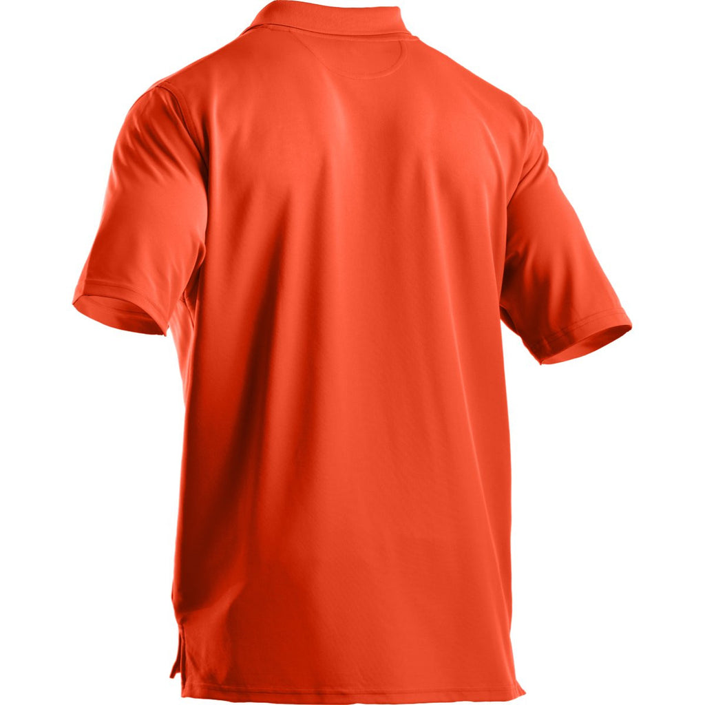 Under Armour Men's Dark Orange Performance Team Polo