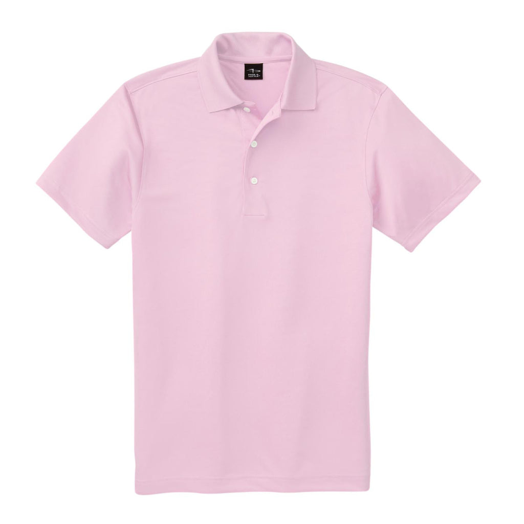 Page and Tuttle Men's Pink Jersey Polo