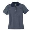 Page and Tuttle Women's Dark Navy Pinstripe Polo