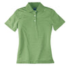 Page and Tuttle Women's Gecko Green Pinstripe Polo