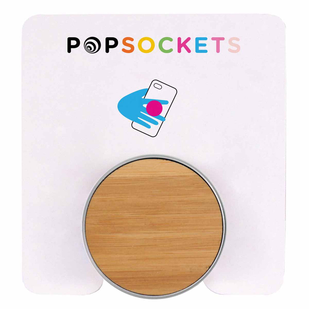 PopSockets Bamboo Wood Grip Phone Holder