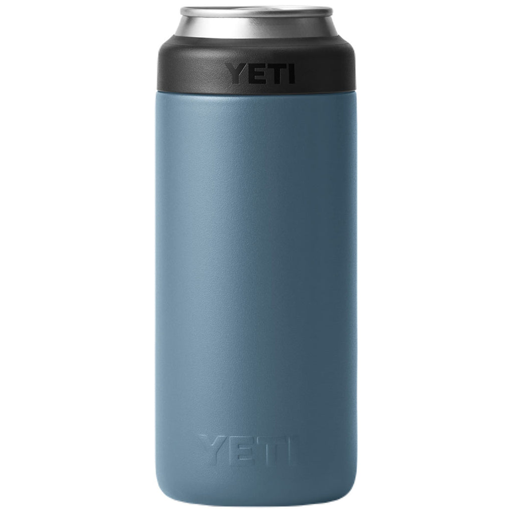 YETI Nordic Blue Rambler 12 oz Colster Slim Can Cooler