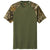 Russell Outdoors Men's Olive Drab Green/ Realtree Edge Realtree Colorblock Performance Tee