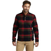 Russell Outdoors Men's Red Plaid Basin Snap Pullover