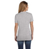 Hanes Women's Light Steel 4.5 oz. 100% Ringspun Cotton nano-T V-Neck T-Shirt