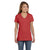Hanes Women's Vintage Red 4.5 oz. 100% Ringspun Cotton nano-T V-Neck T-Shirt