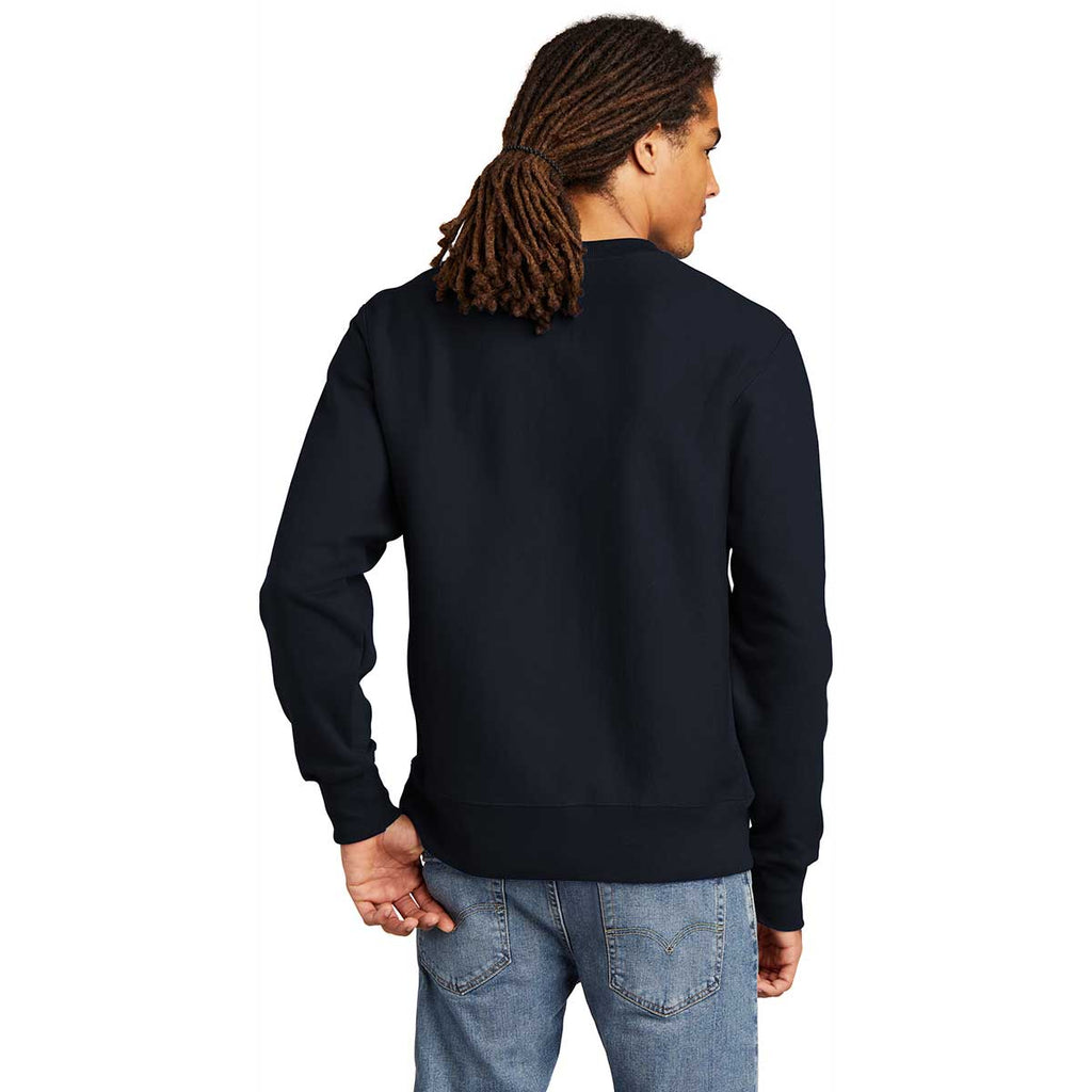 Champion Men's Navy Reverse Weave Crewneck Sweatshirt