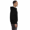 Champion Men's Black Cotton Max Fleece Quarter-Zip Hood