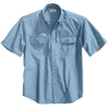 Carhartt Men's Denim Blue Chambray Fort Solid S/S Shirt