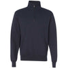 Champion Men's Navy Adult Double Dry Eco Quarter-Zip Pullover Fleece