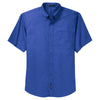 Port Authority Men's Faded Blue Short Sleeve Easy Care, Soil Resistant Shirt