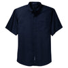 Port Authority Men's Navy Short Sleeve Easy Care, Soil Resistant Shirt
