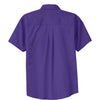 Port Authority Men's Purple/Light Stone Tall Short Sleeve Easy Care Shirt