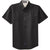 Port Authority Men's Black/Light Stone Short Sleeve Easy Care Shirt