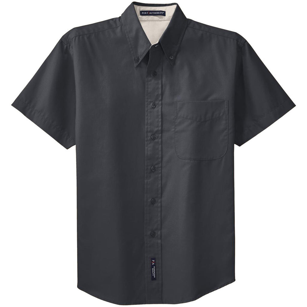 Port Authority Men's Classic Navy/Light Stone Short Sleeve Easy Care Shirt