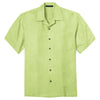 Port Authority Men's Whisper Green Patterned Easy Care Camp Shirt