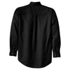 Port Authority Men's Black Long Sleeve Twill Shirt