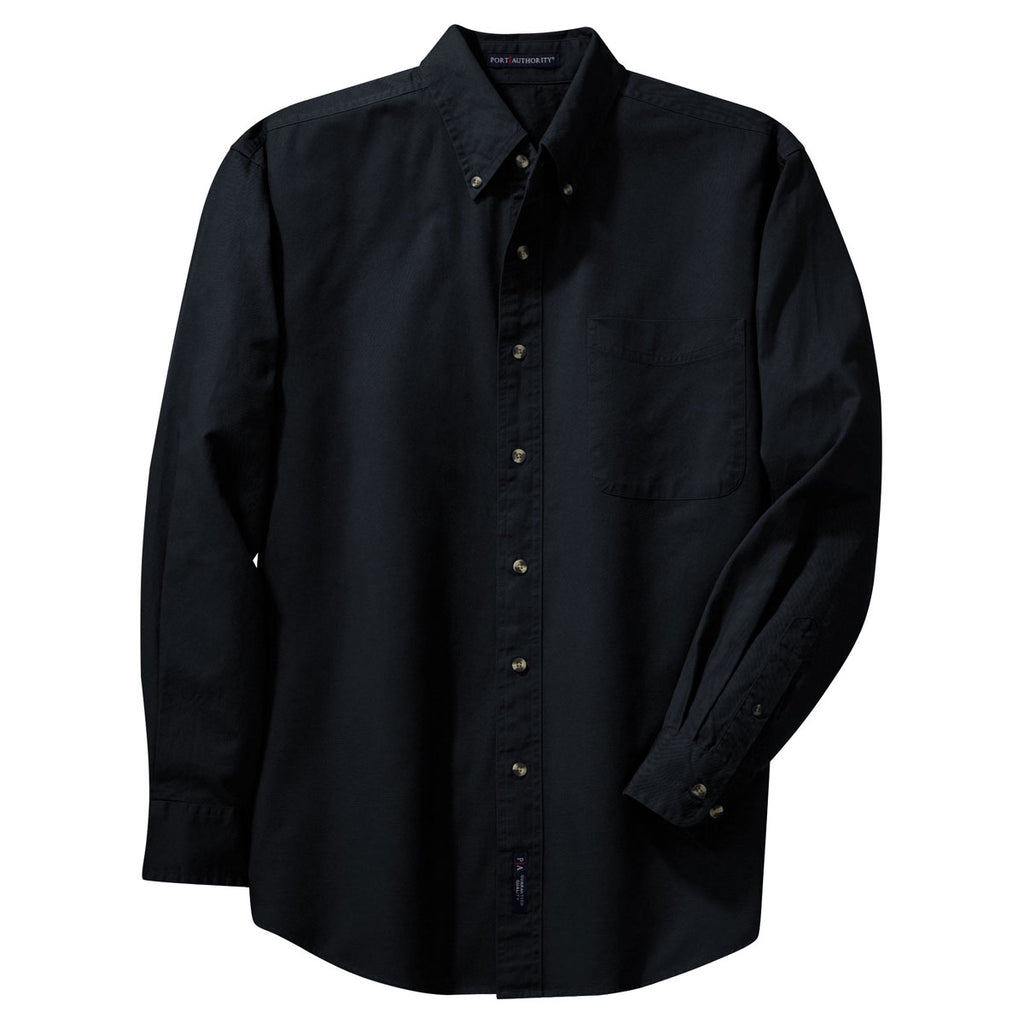 Port Authority Men's Classic Navy Long Sleeve Twill Shirt